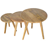Oak-ish Nordic Nesting Stools