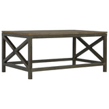 Industrial Cross Metal Oatmeal Coffee Table
