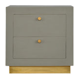 Sleek Cement Bedside