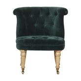 Emerald Velvet Accent Chair