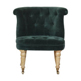 Emerald Velvet Accent Chair