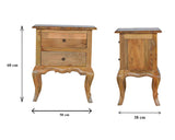 Bedside with Cabriole Legs