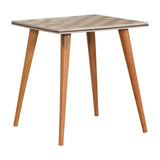 Checkered End Table
