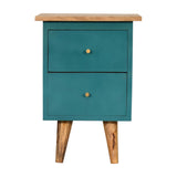 Teal Hand Painted Bedside