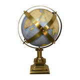 Grey Globe with Gold Frame
