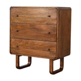 U Curved Chestnut Chest