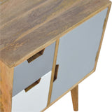 Grey and White Painted Cabinet
