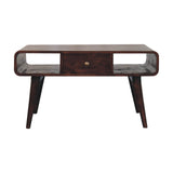 Curved California Walnut Coffee Table