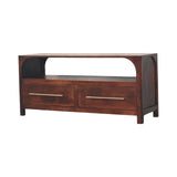 Arched Edge 2 Drawer Media Unit