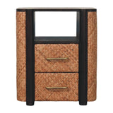 Rattan Curve Edge Nightstand
