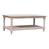 Ellsworth Spindle Coffee Table in Acid Wash