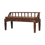 Bordeaux Leather Bench