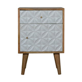 Daisy Carved 1 Door Bedside